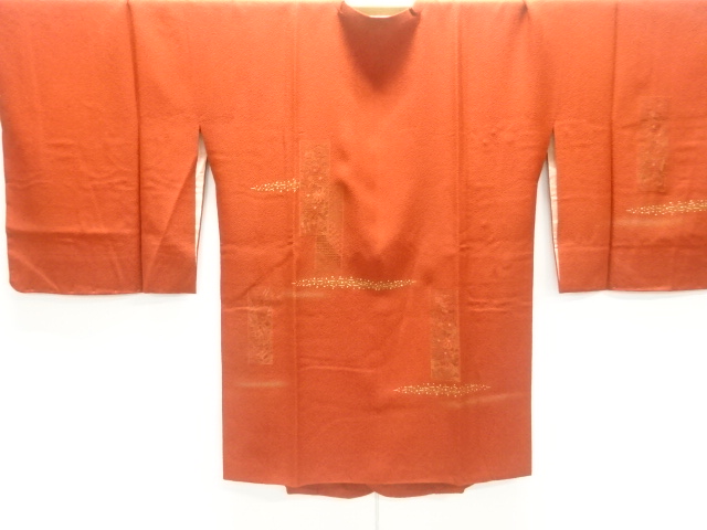 汕頭刺繍短冊に菊・古典柄模様絵羽道行コート